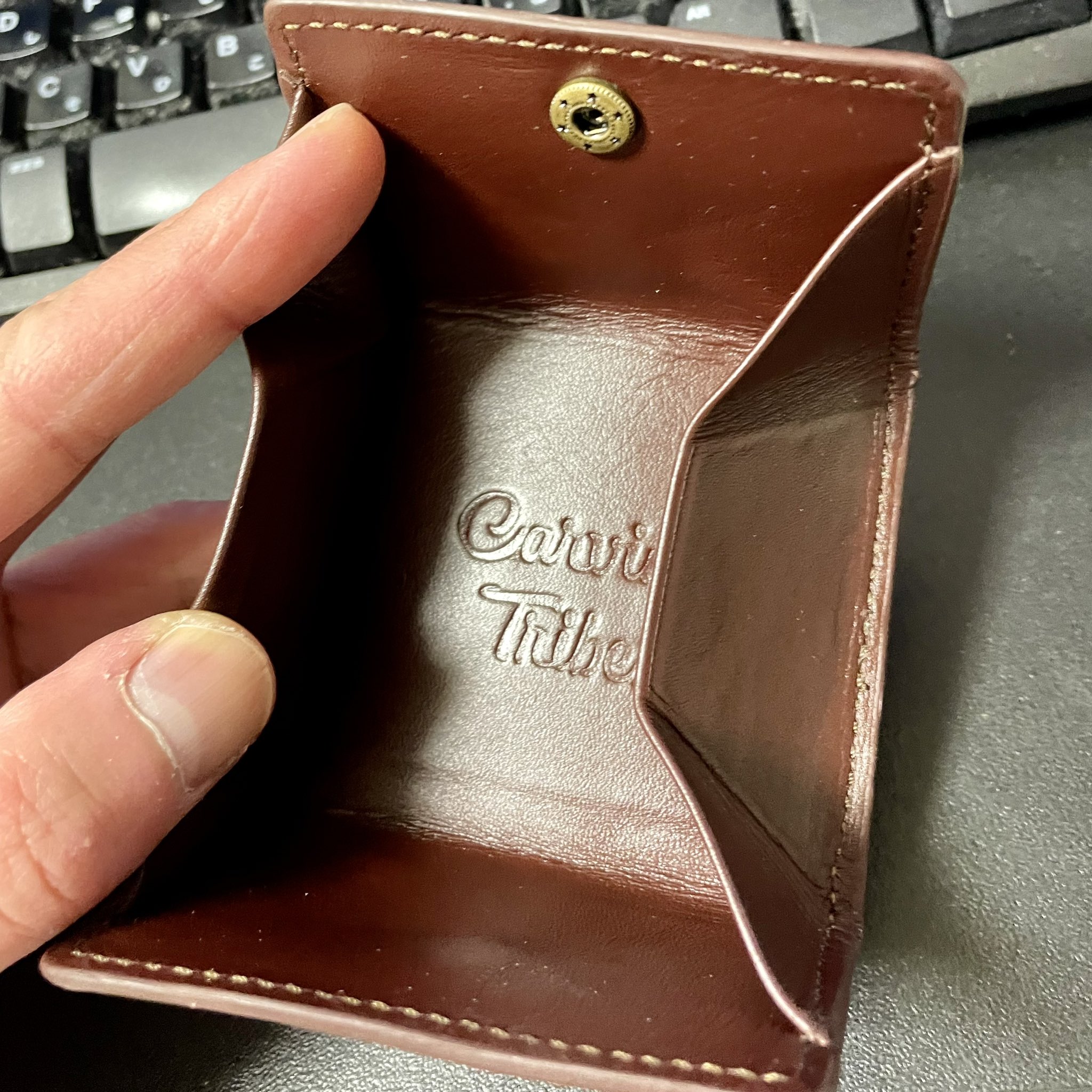 コインケースを開いた状態