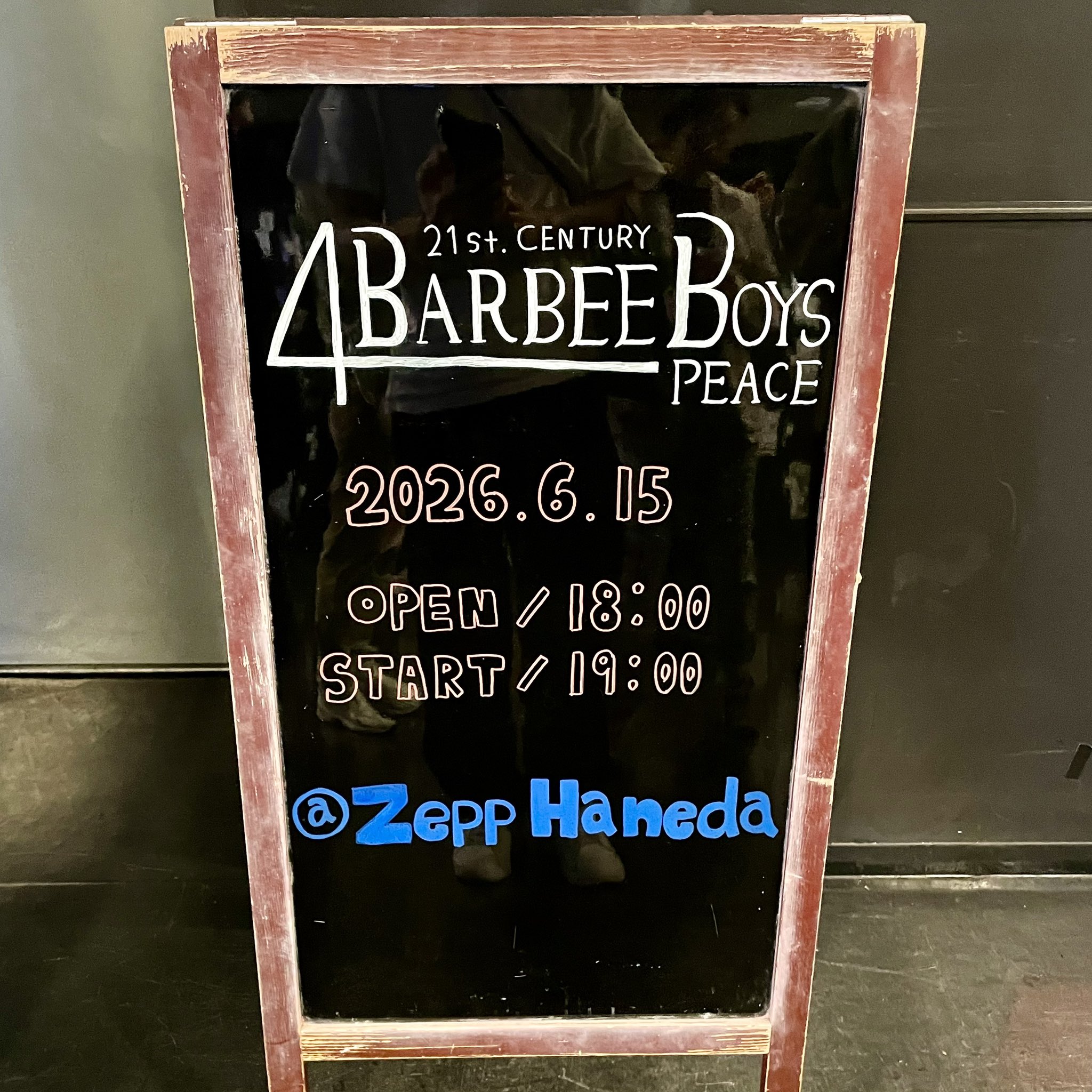 BB4P ライブinfoの立て看板