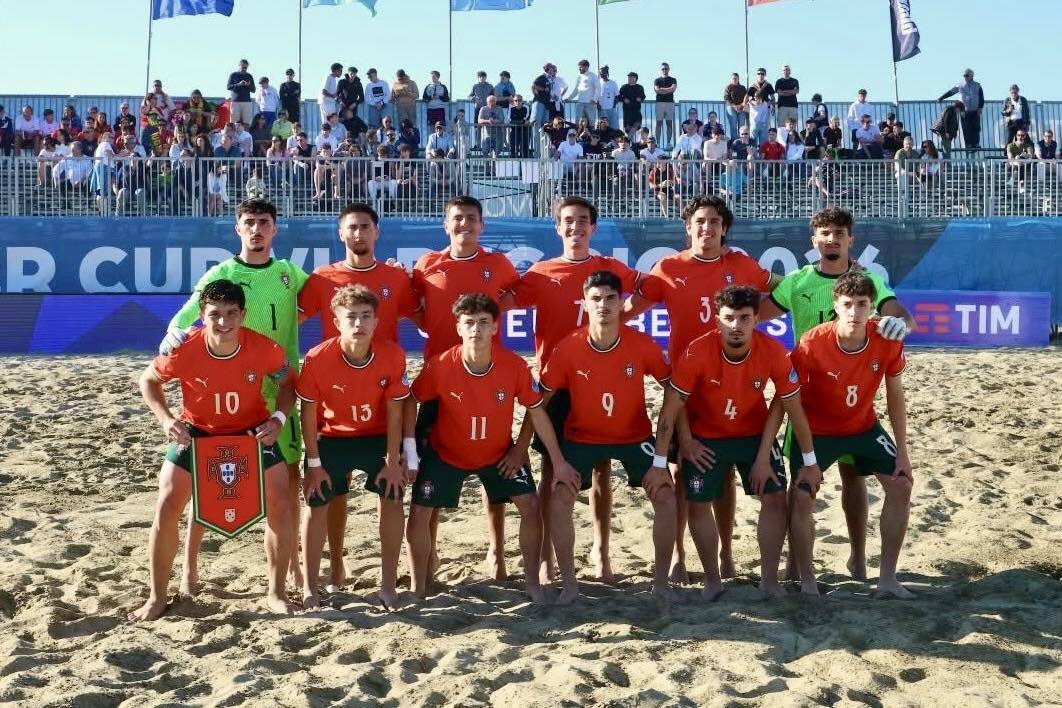 Jovens nazarenos sagram-se campeões da Europa de Sub-20 de Futebol de Praia