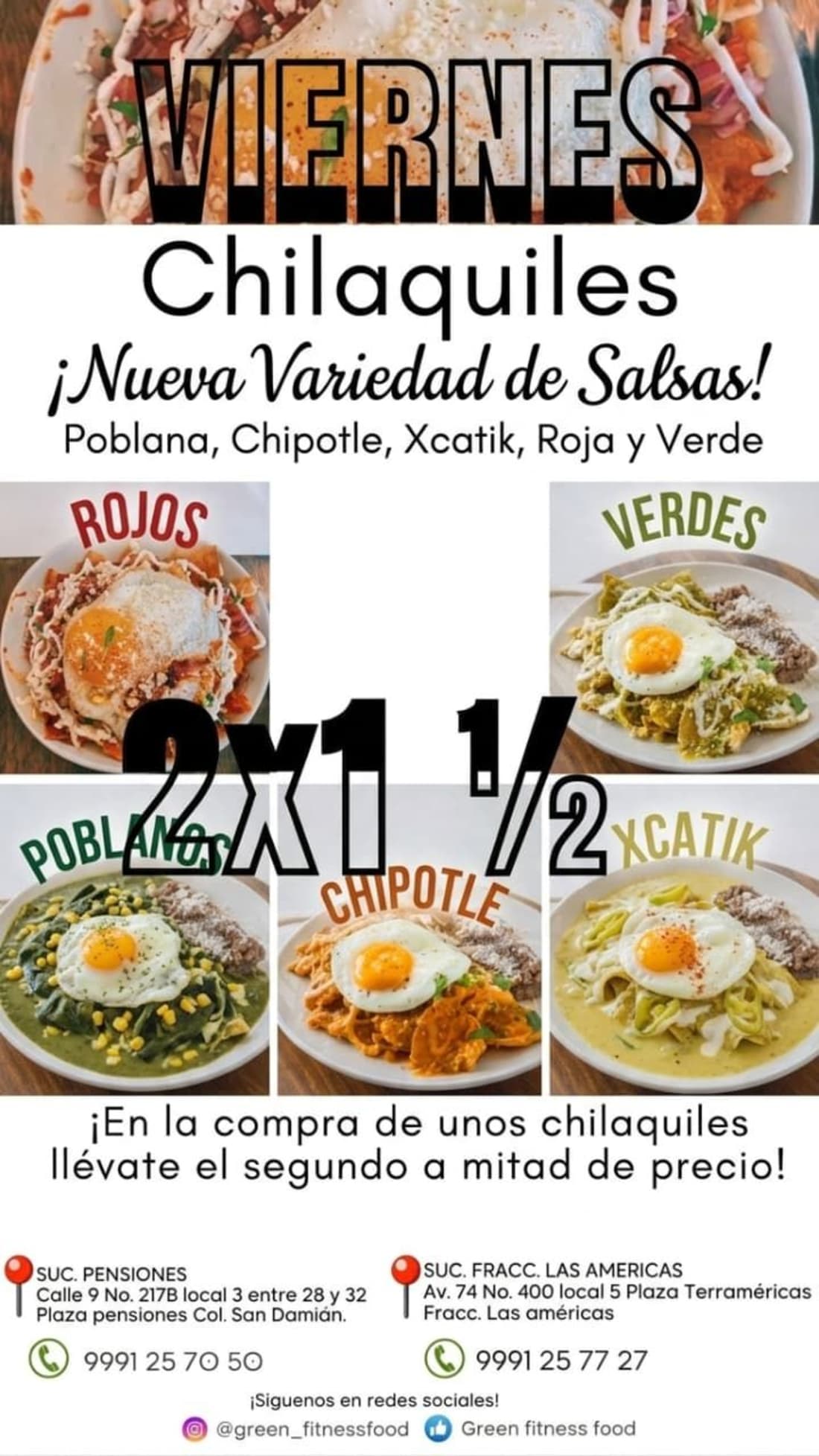 Imagen de Promo 2x1½ en Chilaquiles