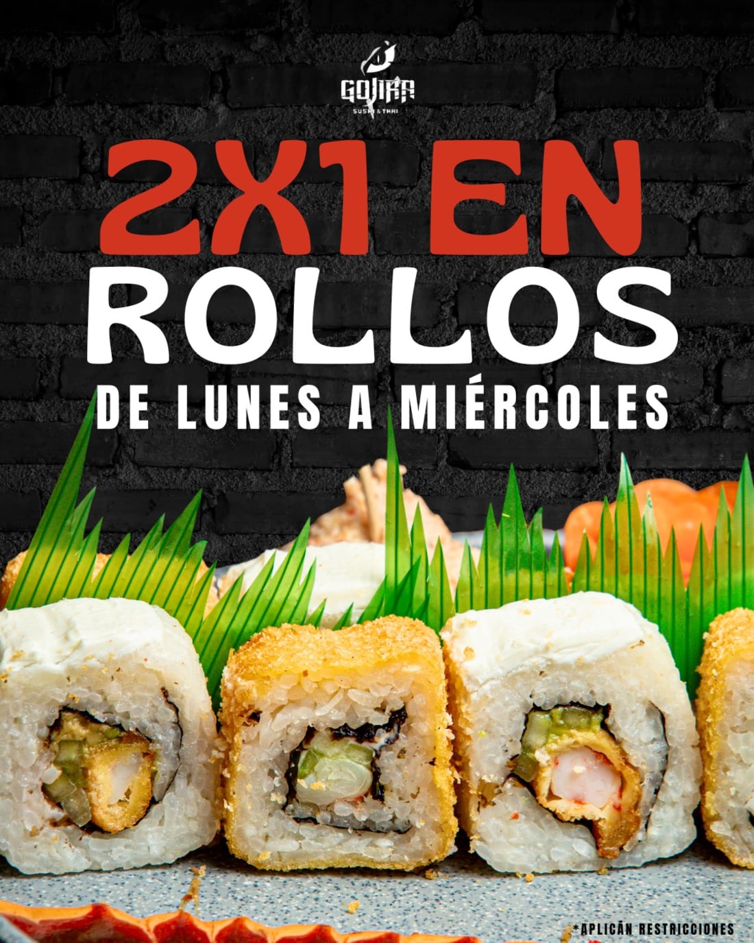 Imagen de Gojira Sushi los Héroes, Promociones