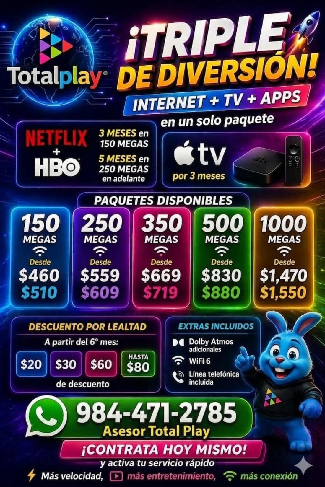 Imagen de Totalplay Internet, Instalación Inmediata con Streaming