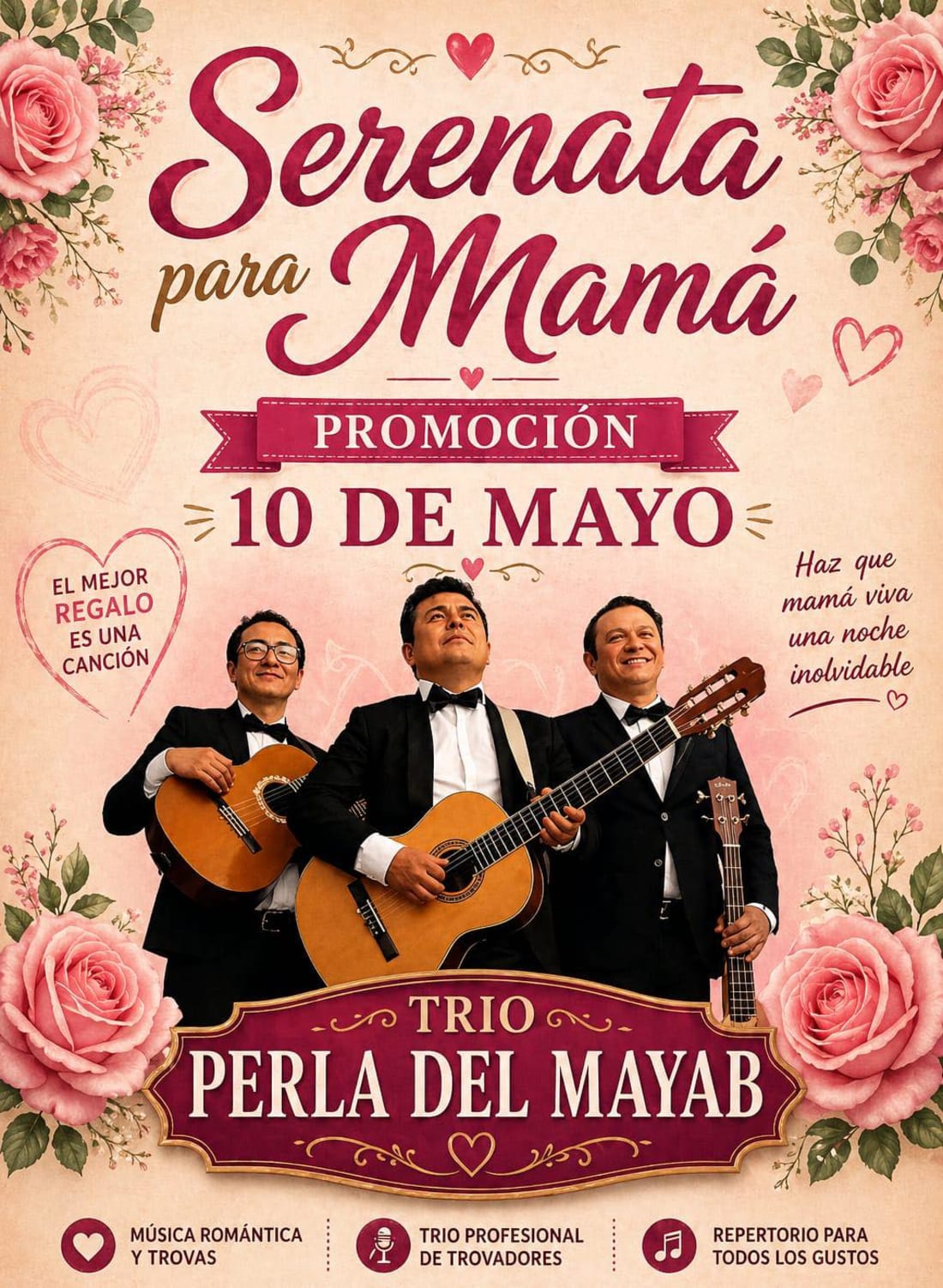 Imagen de Serenatas y Eventos para el Día de las Madres, Trío Perla del Mayab