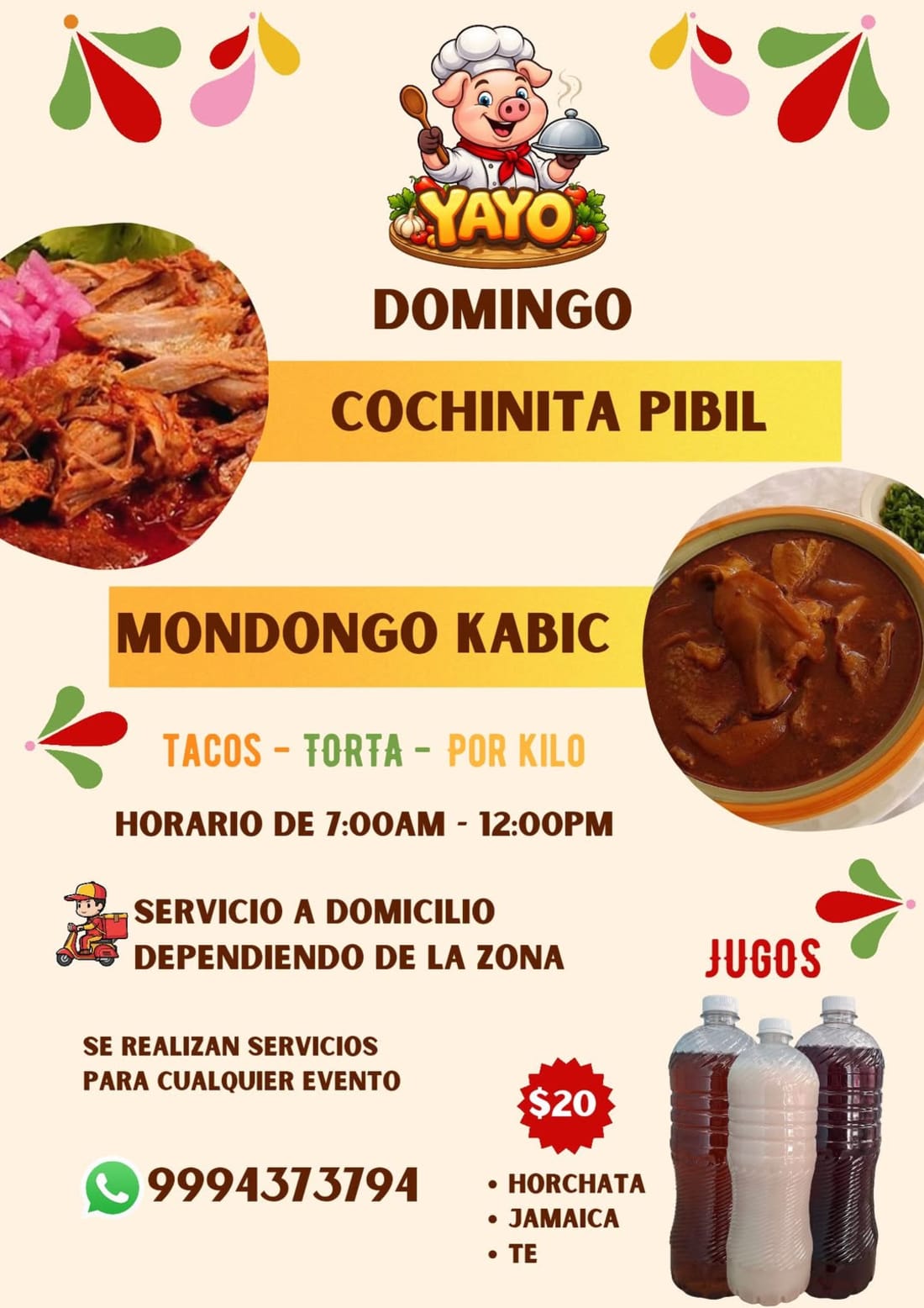 Imagen de Cochinita Pibil y Mondongo Kabic, San Luis Chuburna, Servicio a Domicilio