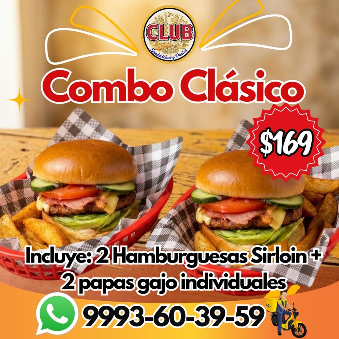 Imagen de Hamburguesas de Carne Sirloin - Combo Clásico