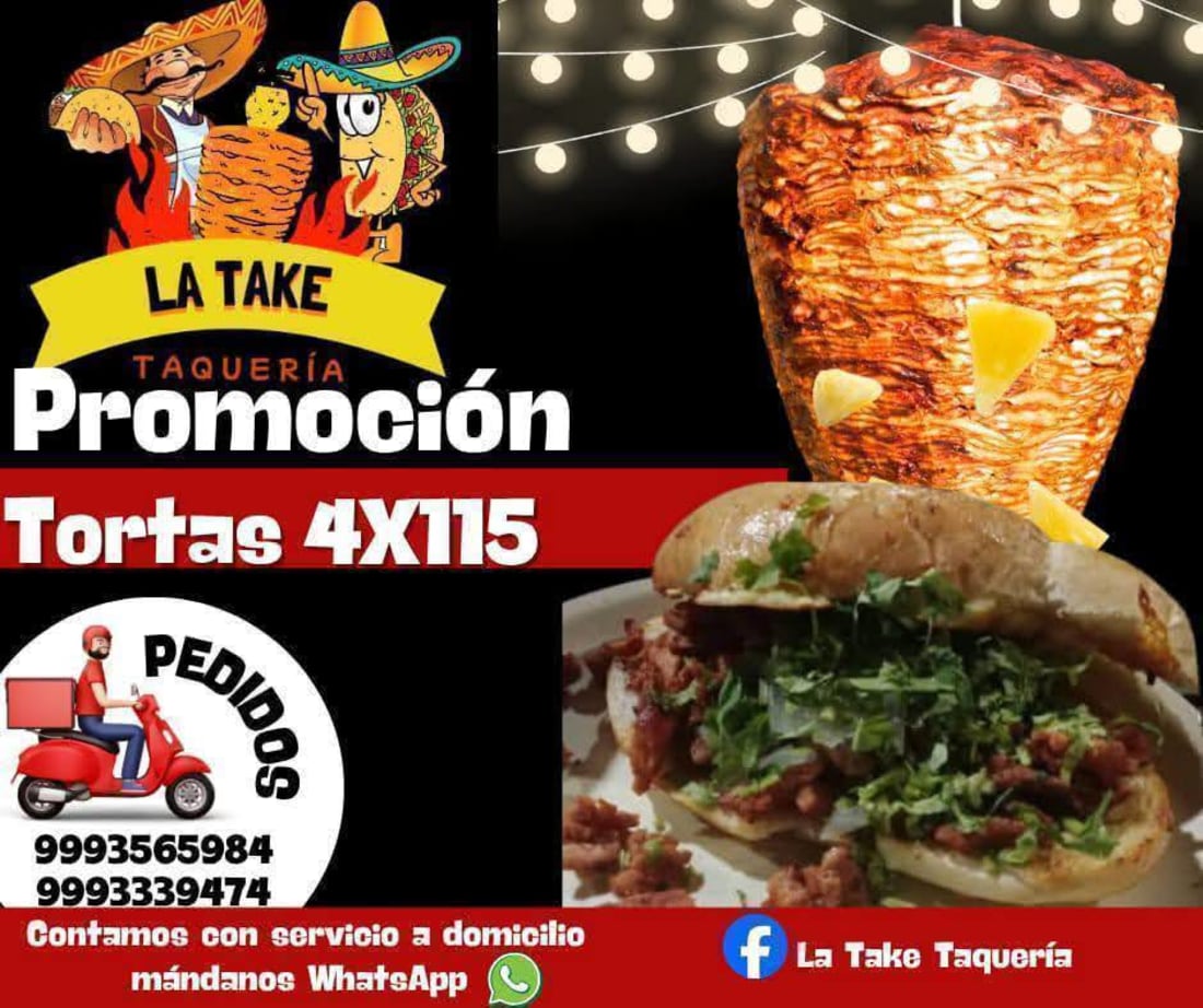 Foto 1 de 5, Imagen de Tacos, Tortas, Burros y Más - Promos de Lunes