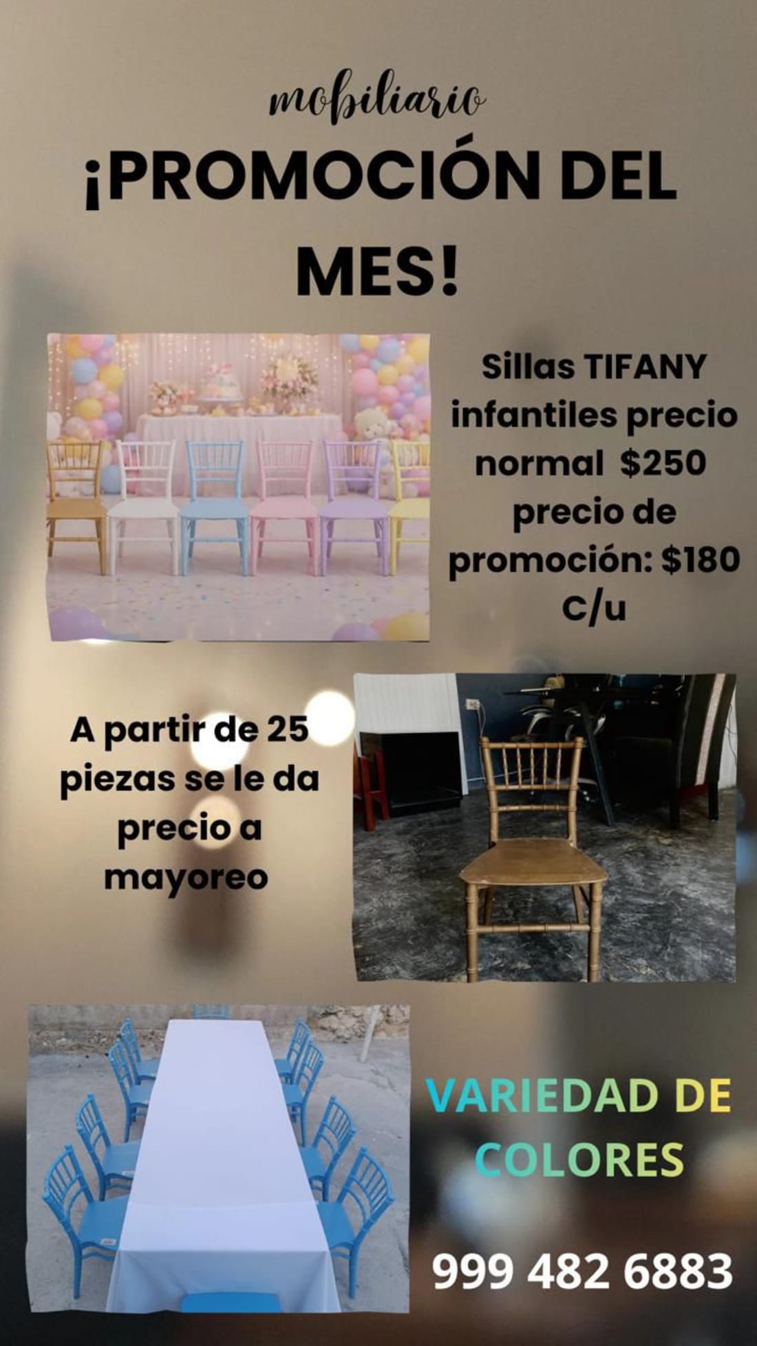 Imagen de Mobiliario Infantil para Eventos, Renta y Emprendimiento