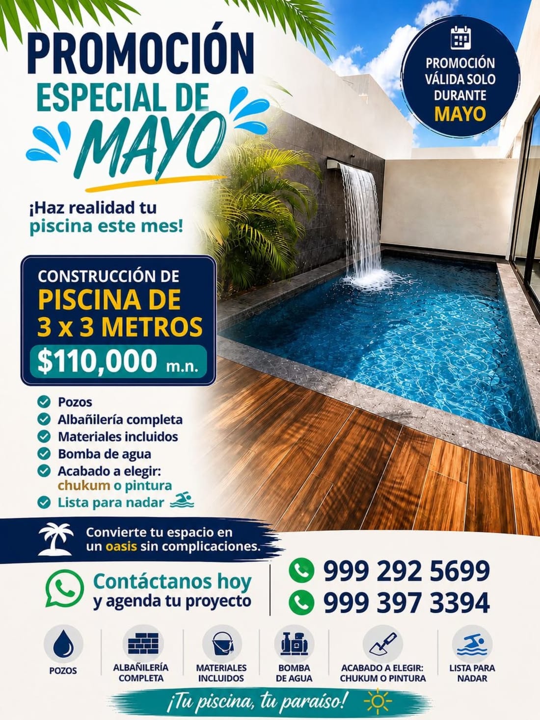Imagen de Construcción de Piscinas, Promo Mayo