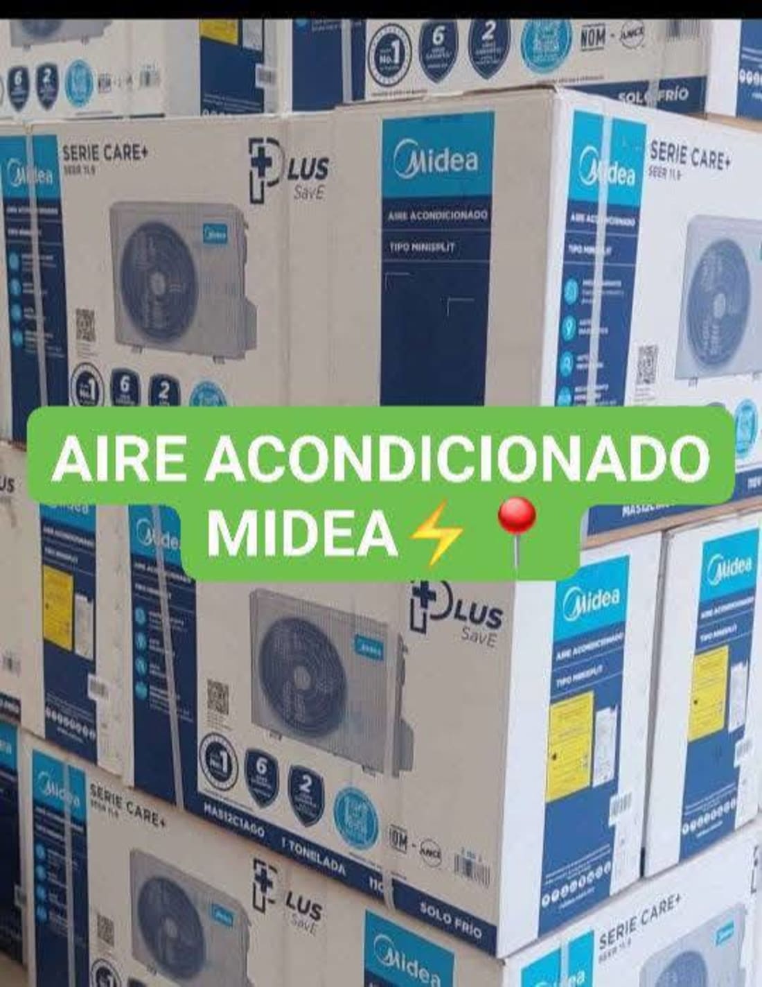 Foto 1 de 3, Imagen de Aires Acondicionados 12btu Alta Eficiencia, Midea y Prime $3,890
