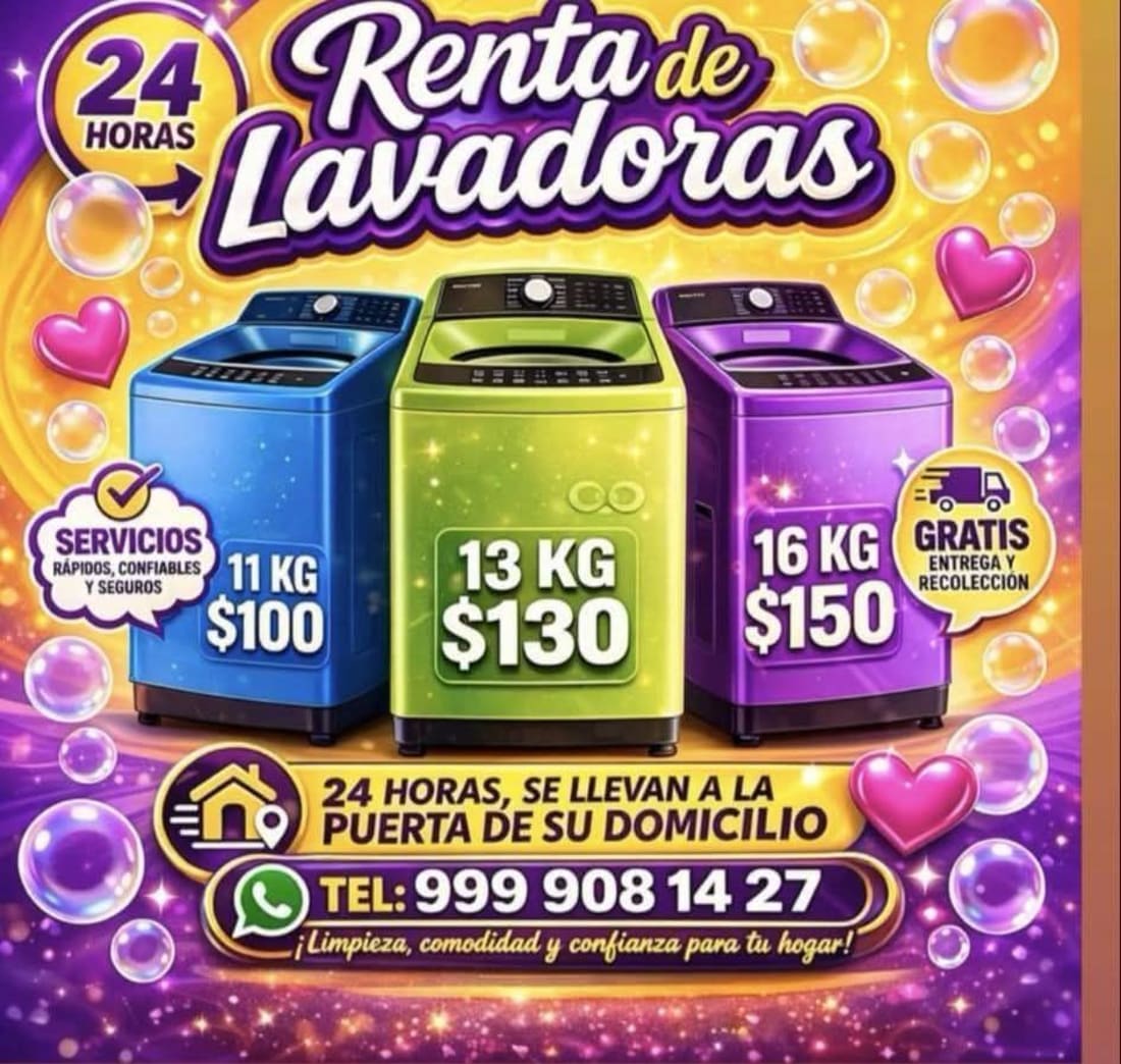 Imagen de Renta de Lavadoras a Domicilio, Solución Inmediata