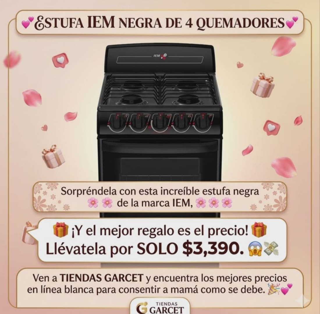 Foto 1 de 2, Imagen de Estufa Iem Oferta $3,390, Envío sin Costo Extra