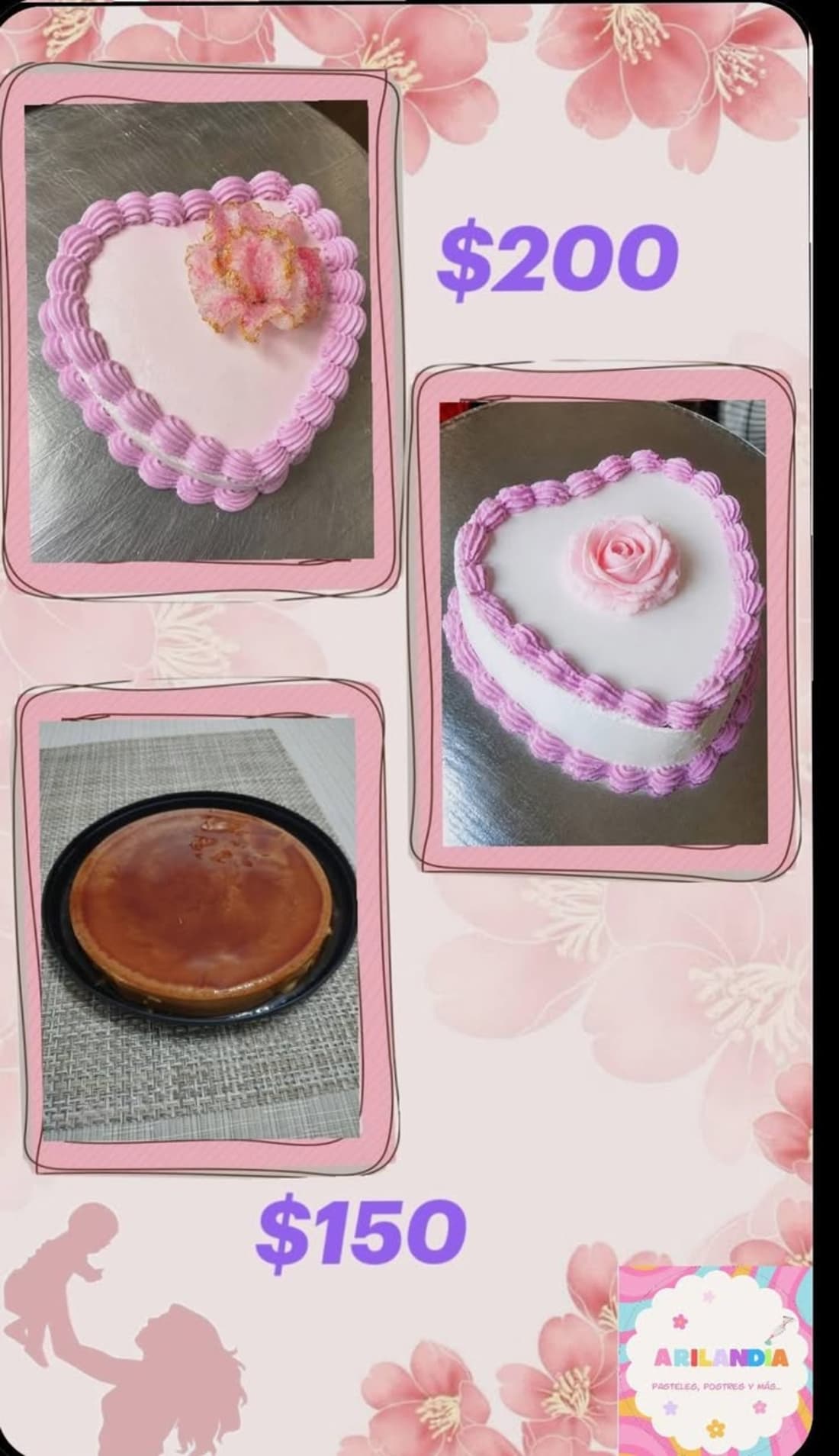 Foto 1 de 2, Imagen de Petit Fleur Cake, Pastel Único para el 10 de Mayo