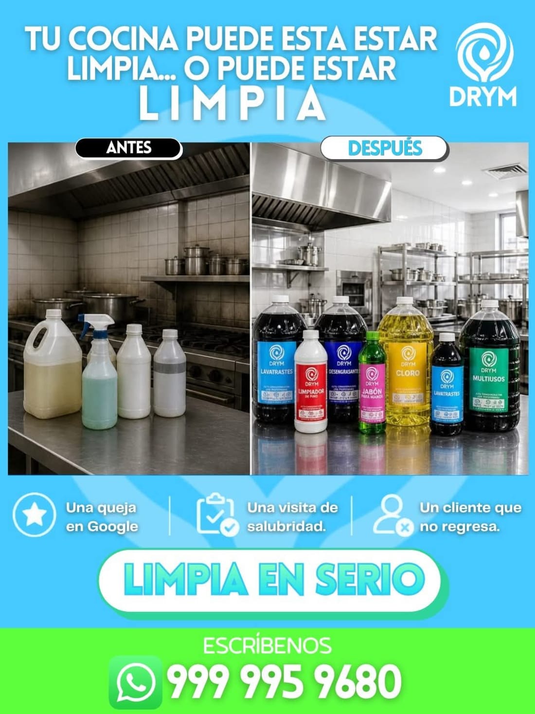 Imagen de Drym, Limpieza Profunda para Cocinas de Restaurante