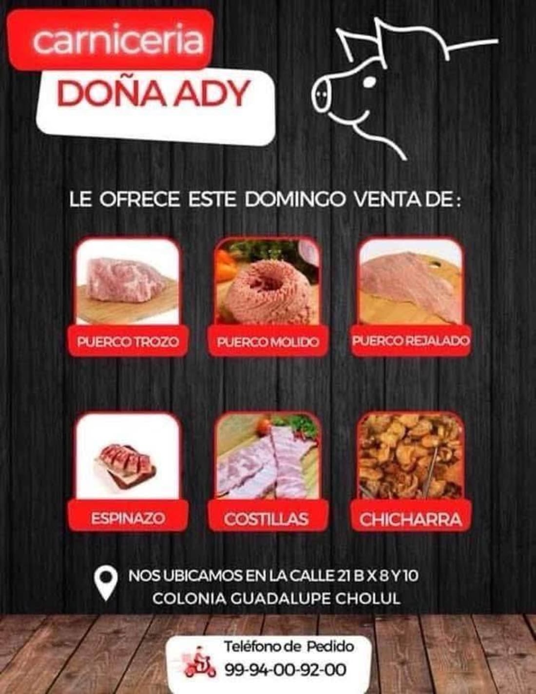 Foto 1 de 2, Imagen de Este Domingo Venta de Puerco Fresco en Carnicería Doña Ady