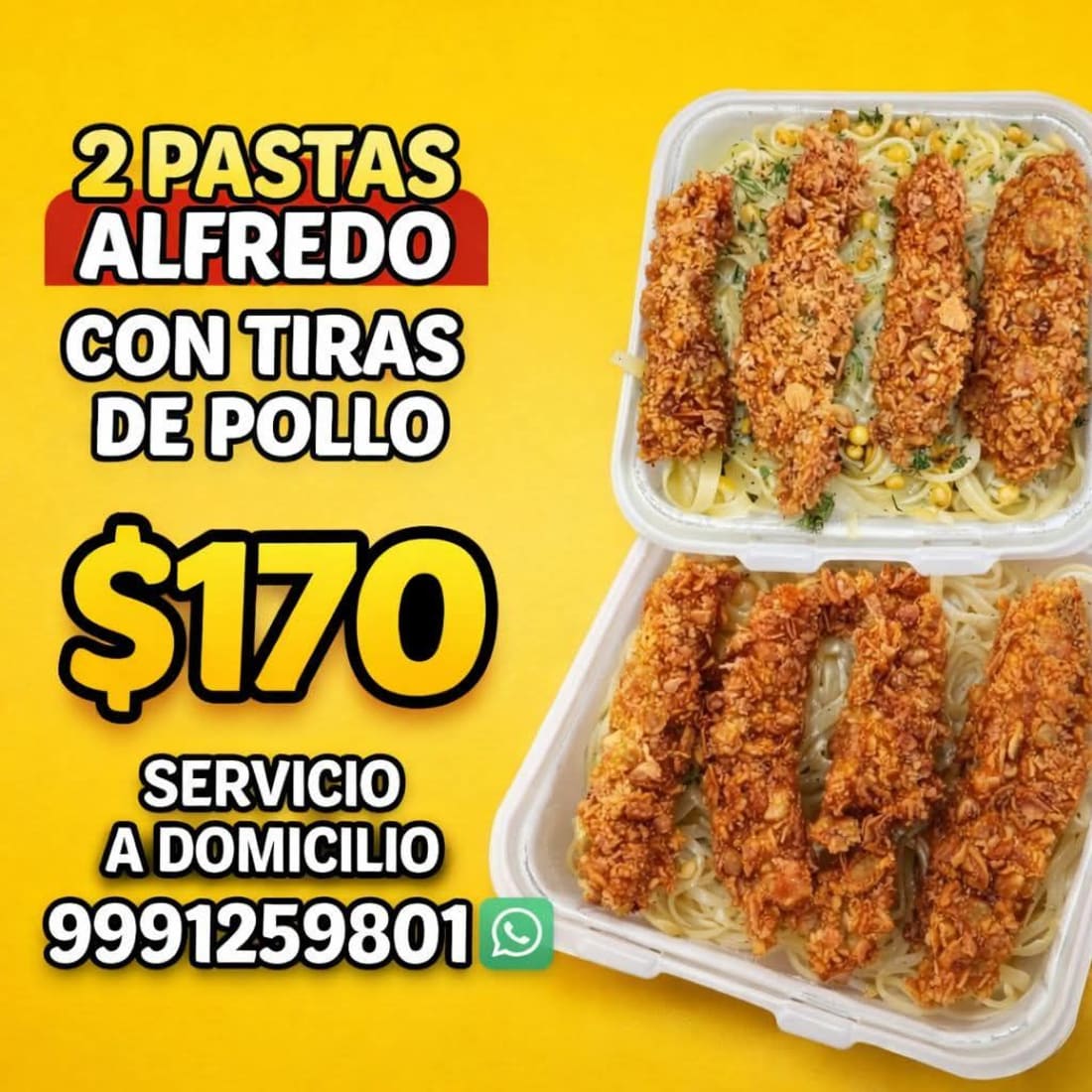 Imagen de 2 Alfredo O Chipotle 8 Tiras