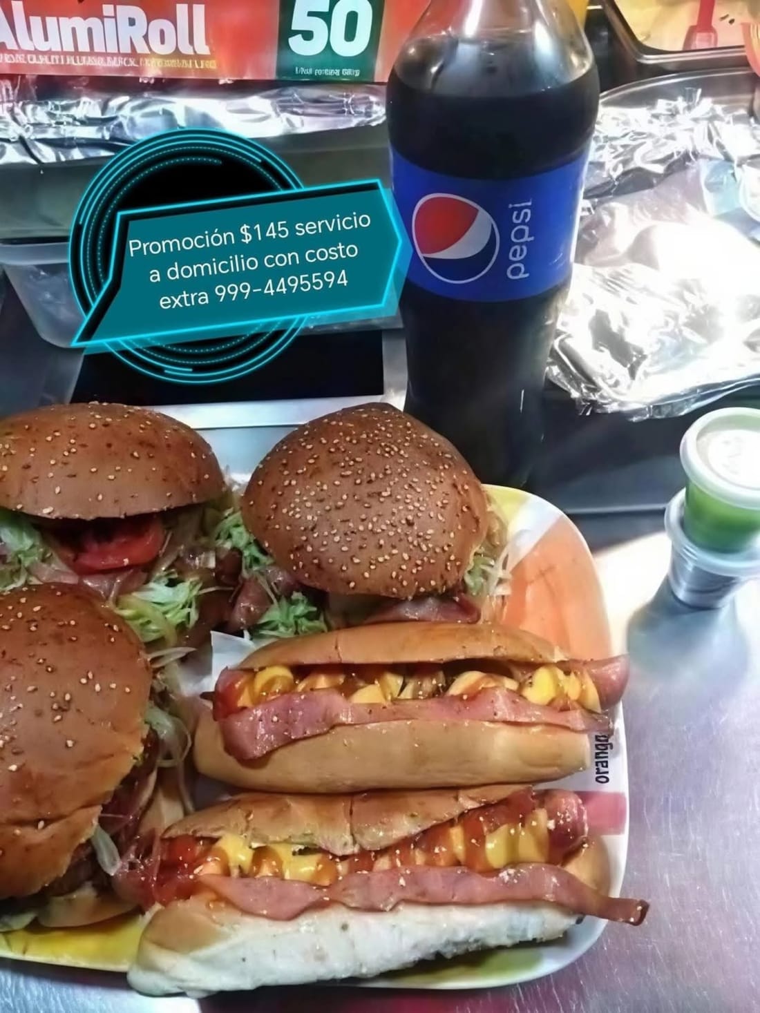 Imagen de Buenas Tardes , Les Ofrecemos Una Promoción de 3 Hamburguesas 2 Hot