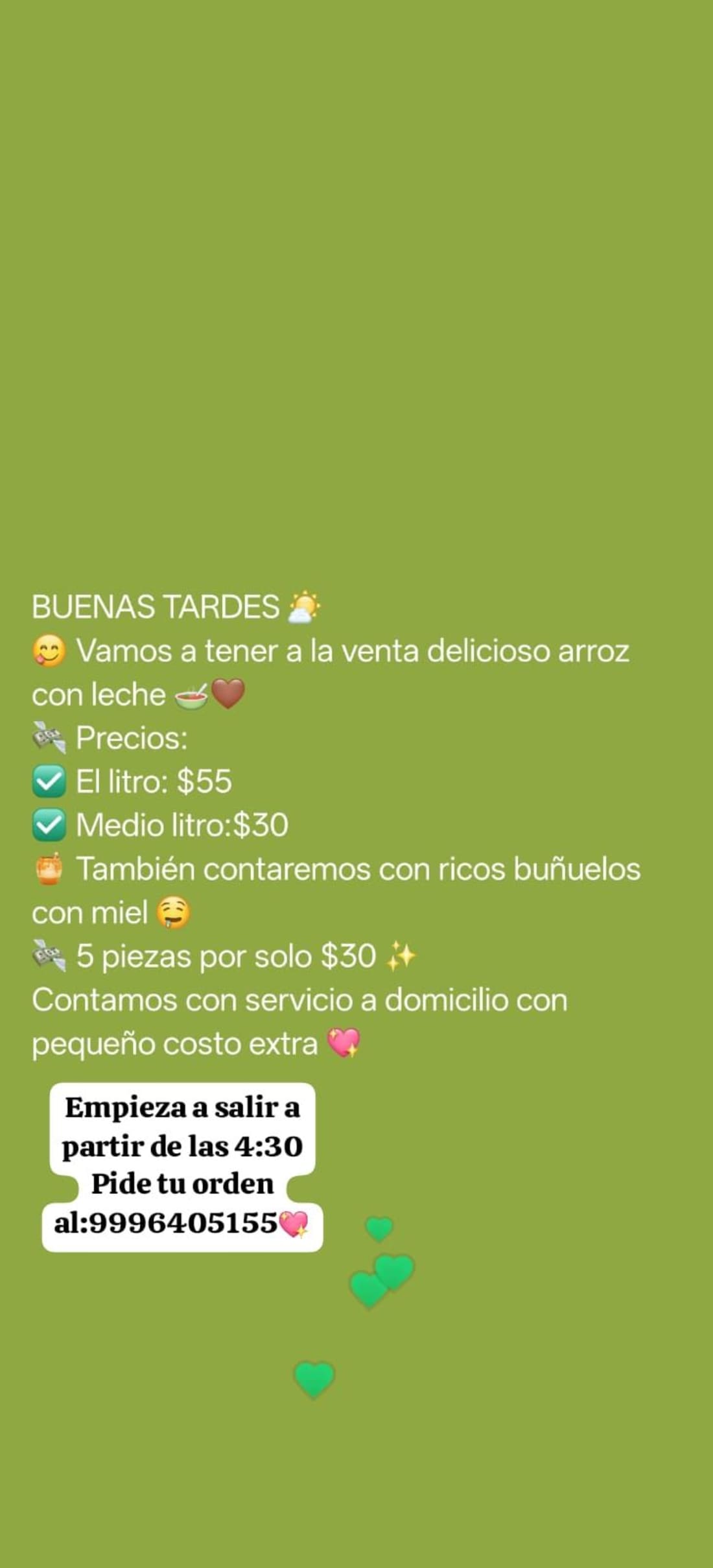 Arroz con Leche Buñuelos Caseros