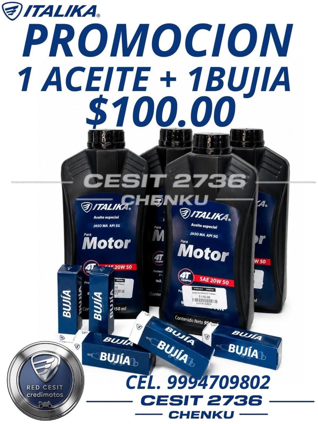 Mantenimiento moto aceite bujía