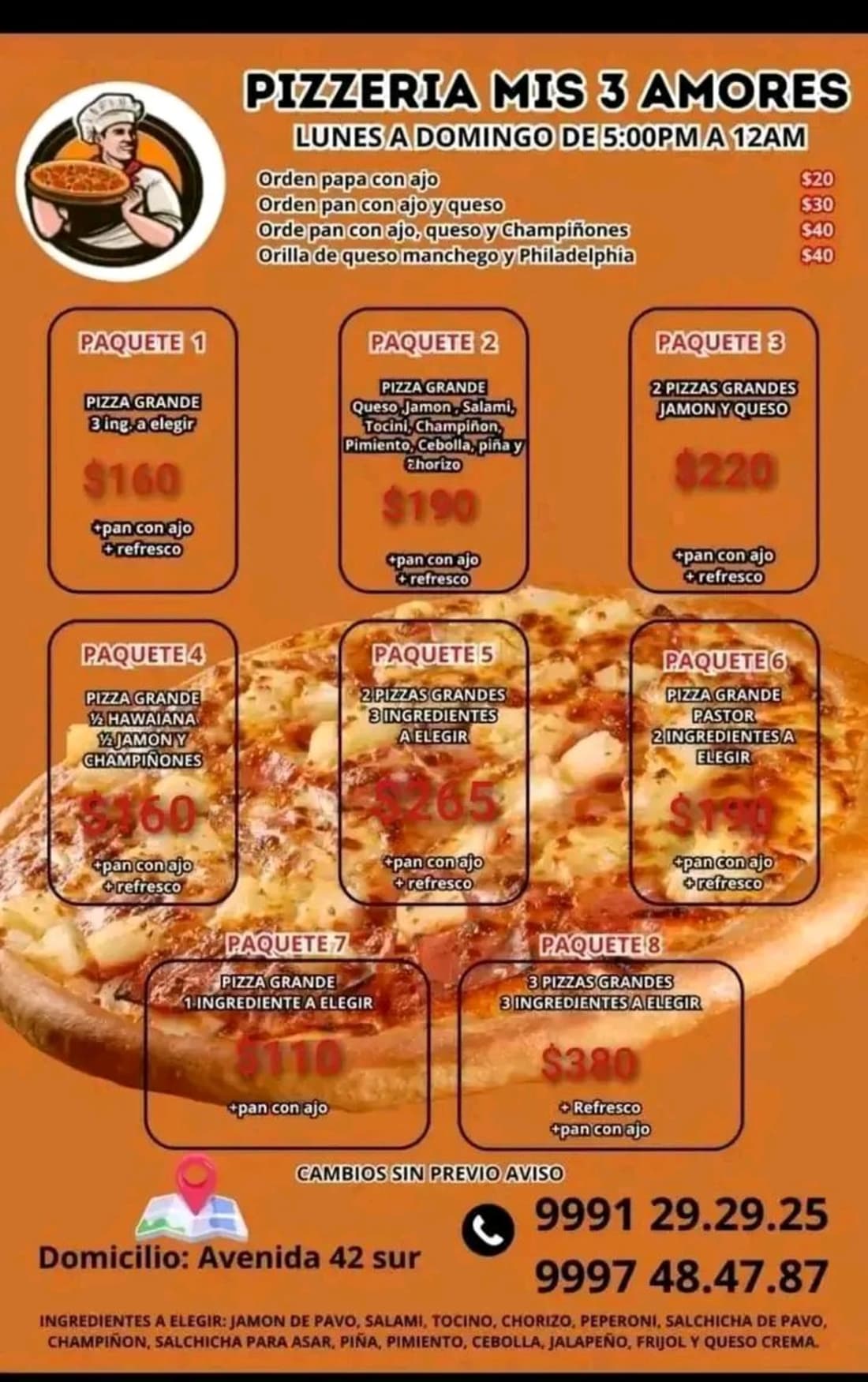 Pizzería Mis 3 Amores