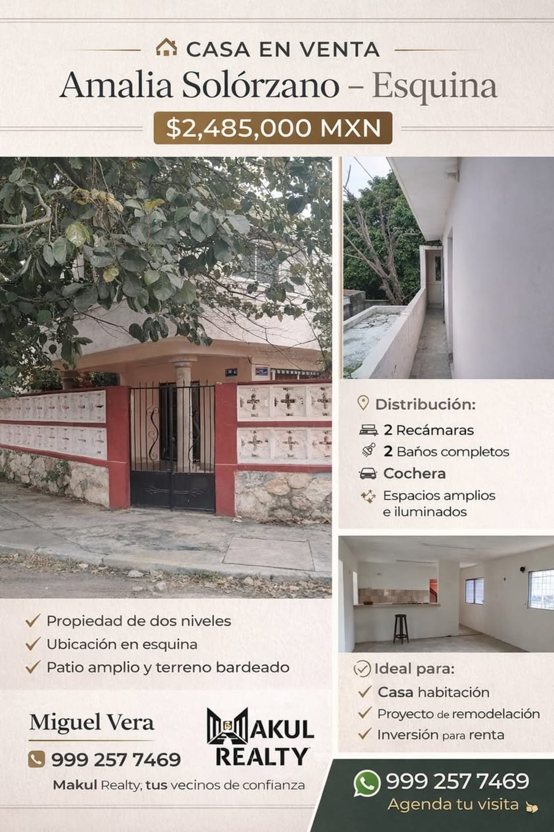 Casa en Venta - Amalia Solórzano