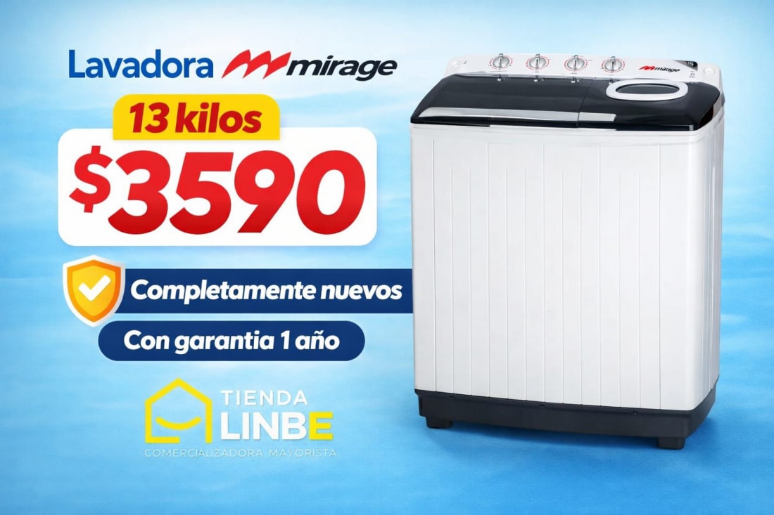 Lavadora Mirage 13 kg