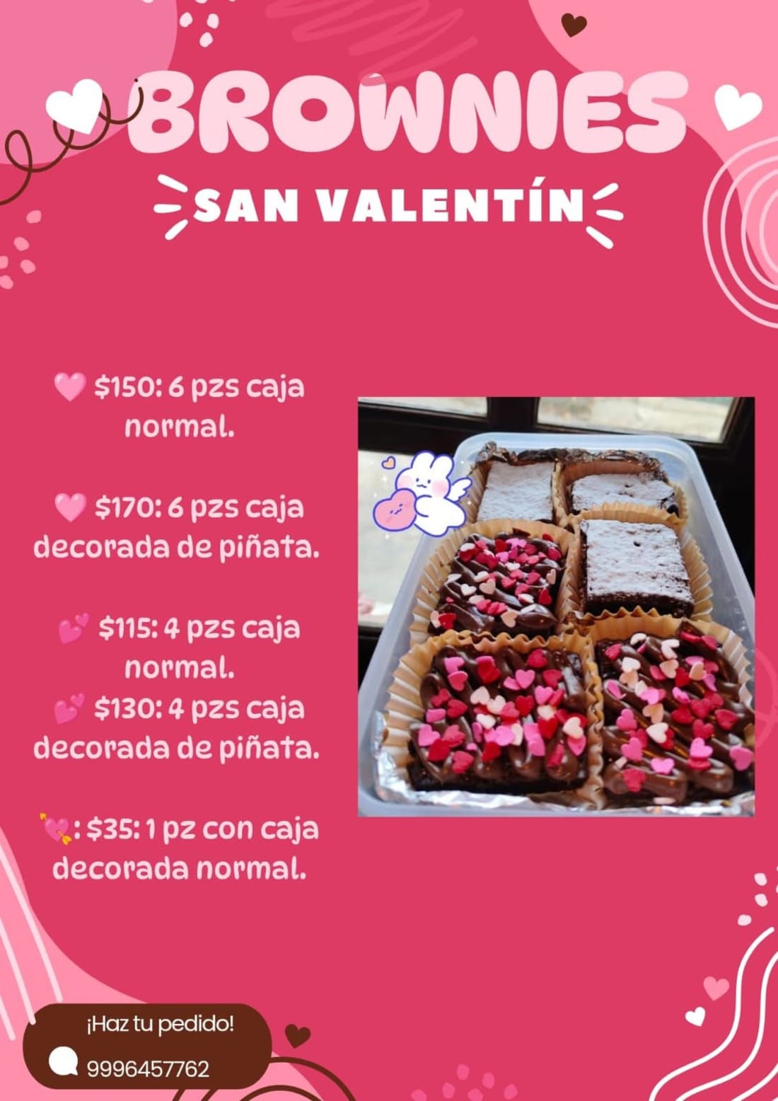 Brownies artesanales Cielito Rosa