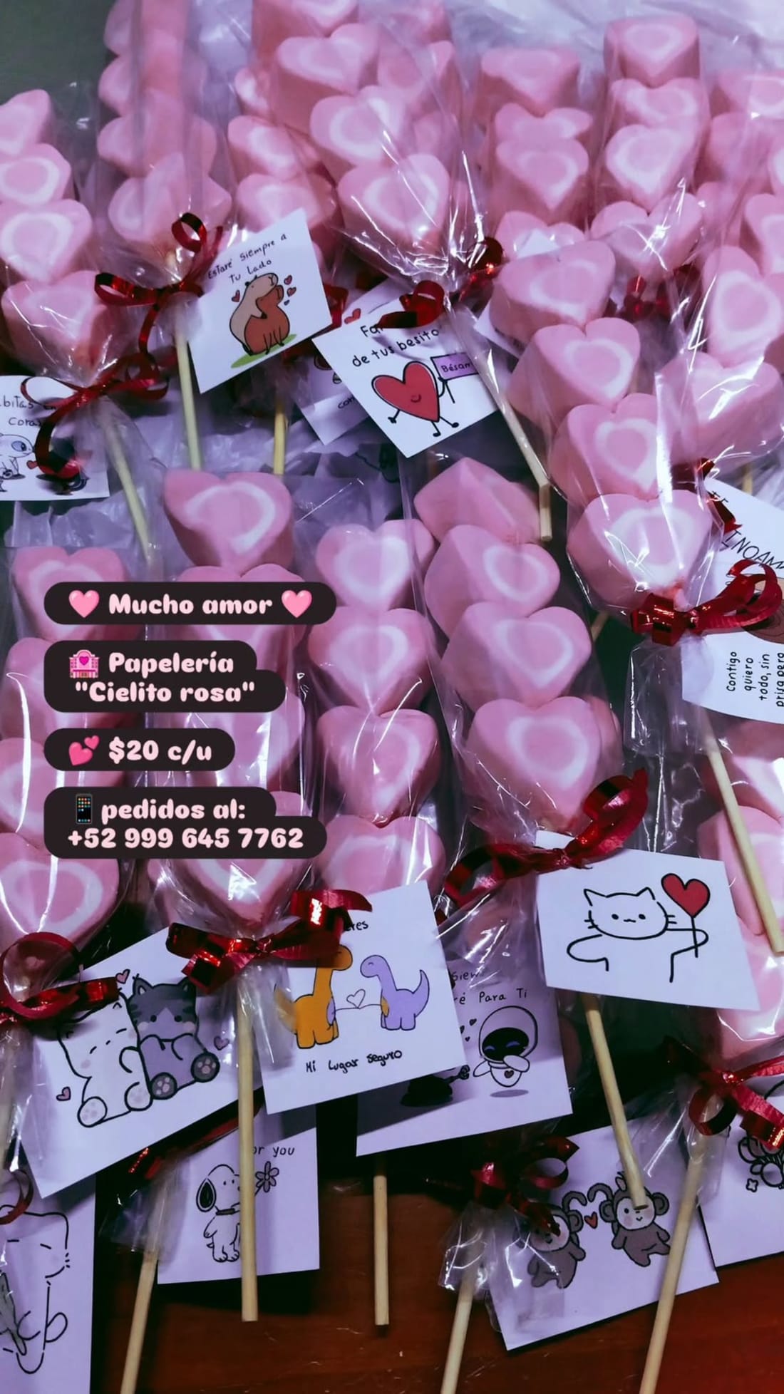 Sunchos con dedicatorias Cielito Rosa