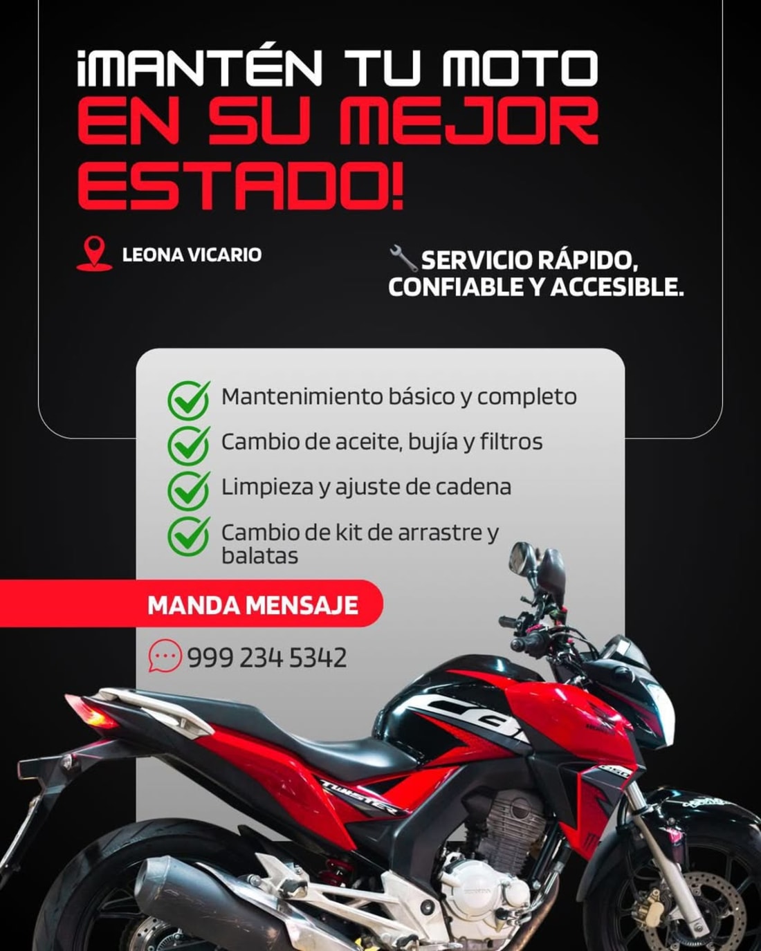 Servicio de Motos Leona Vicario