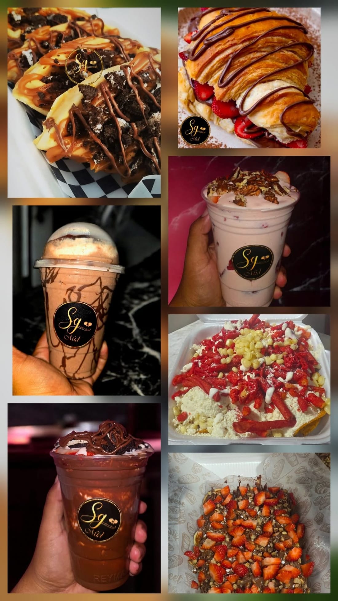 Frappés, crepas, smoothies y más bebidas