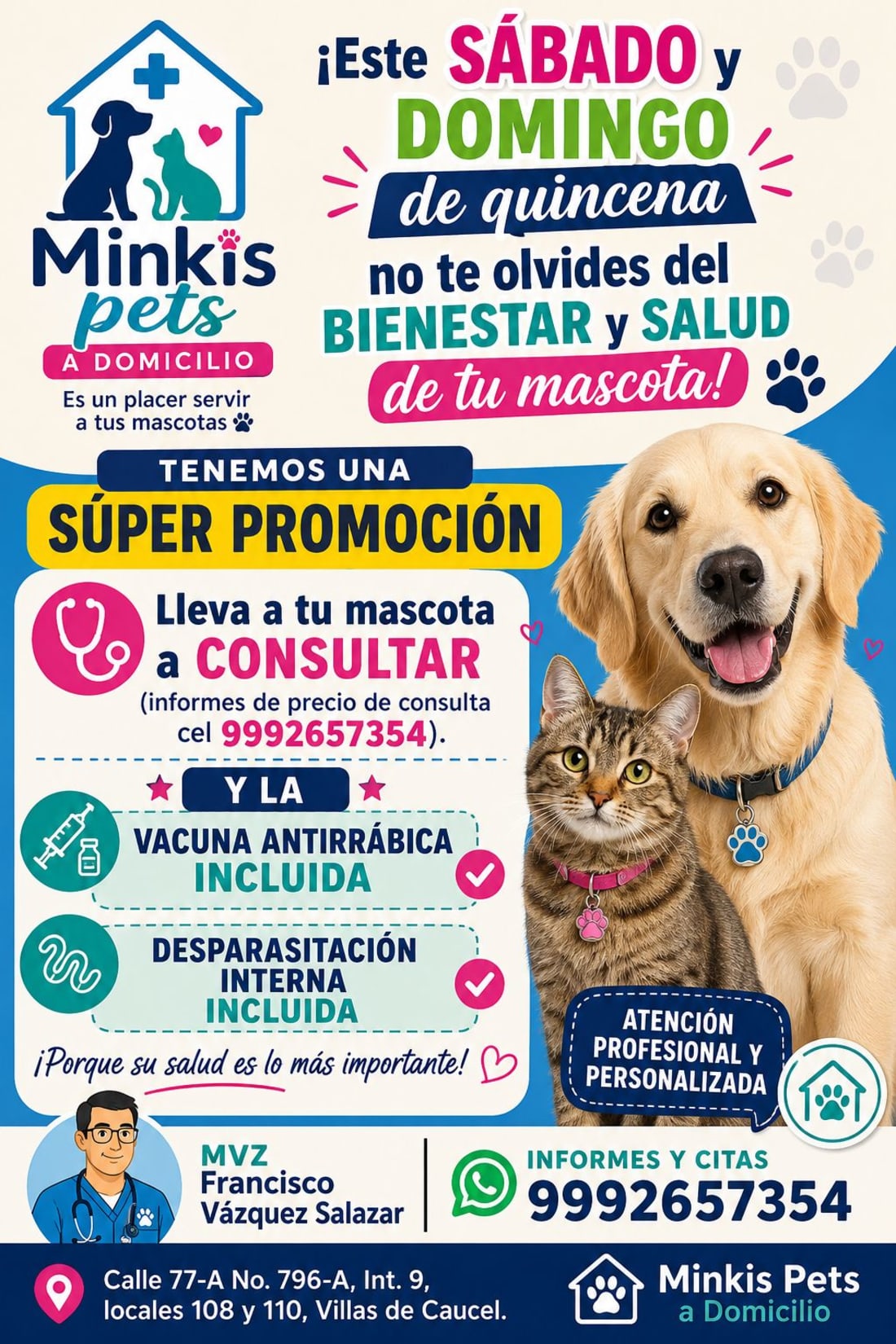 Veterinaria Minkis Pets a Domicilio