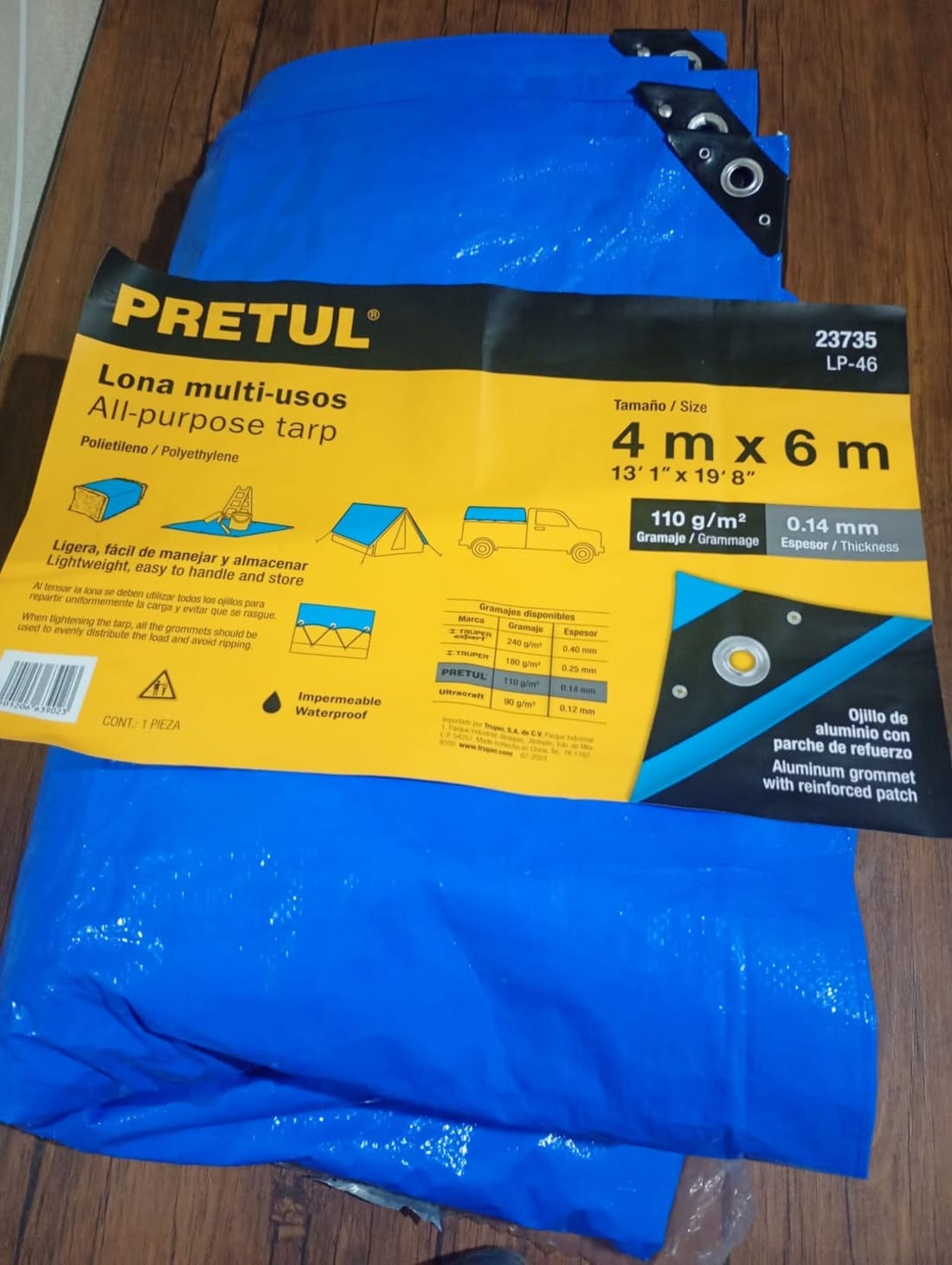 Lona multiusos impermeable Pretul