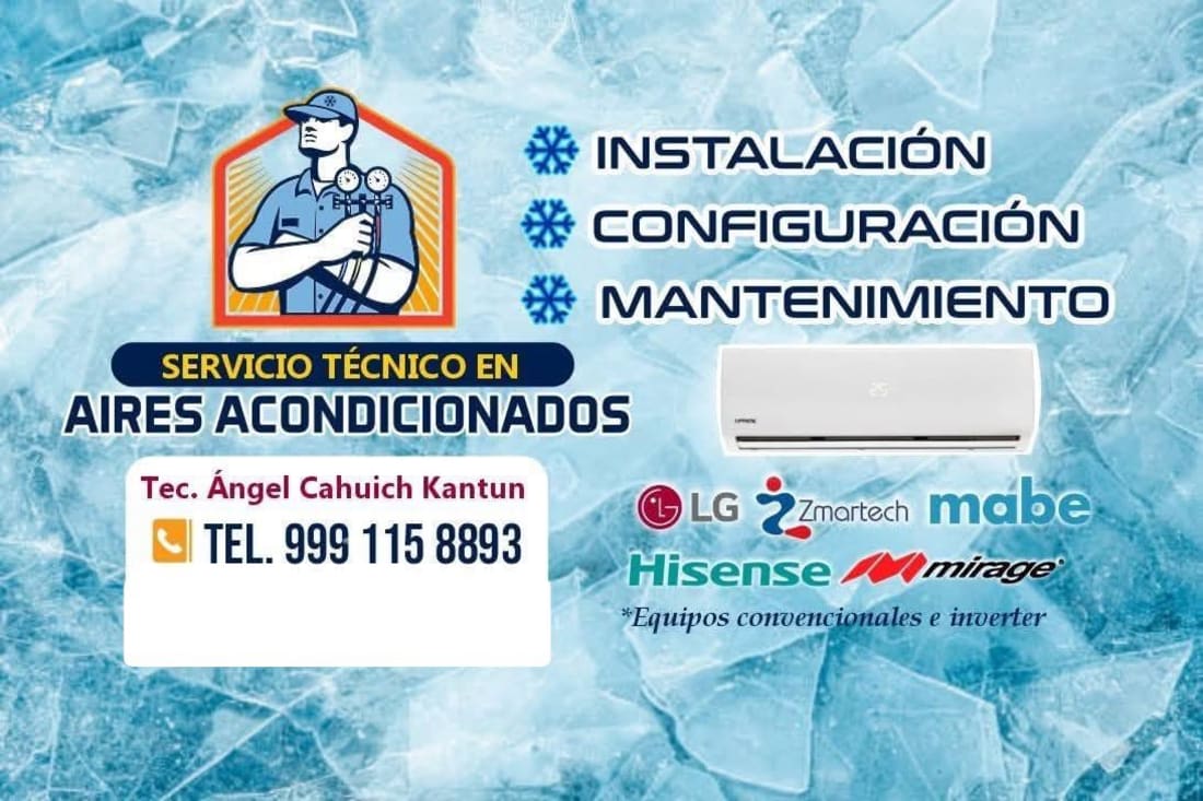 Servicio Técnico Aires Acondicionados Ángel Cauich