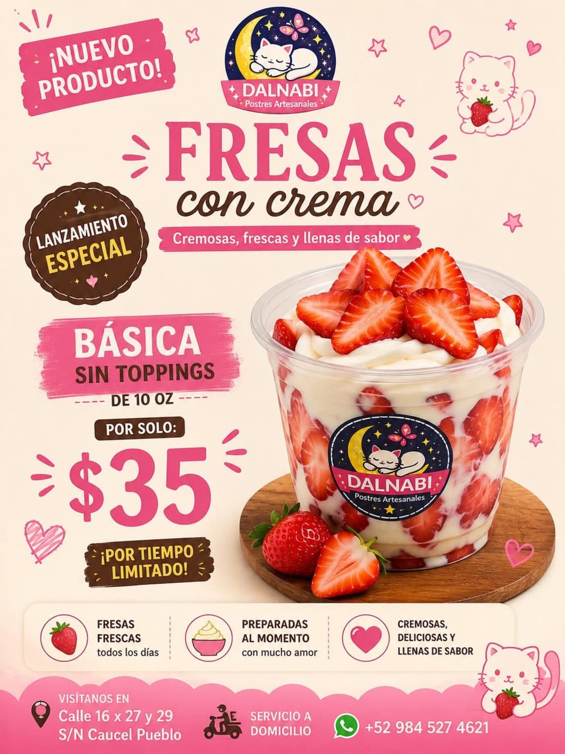 Dalnabi Fresas con Crema