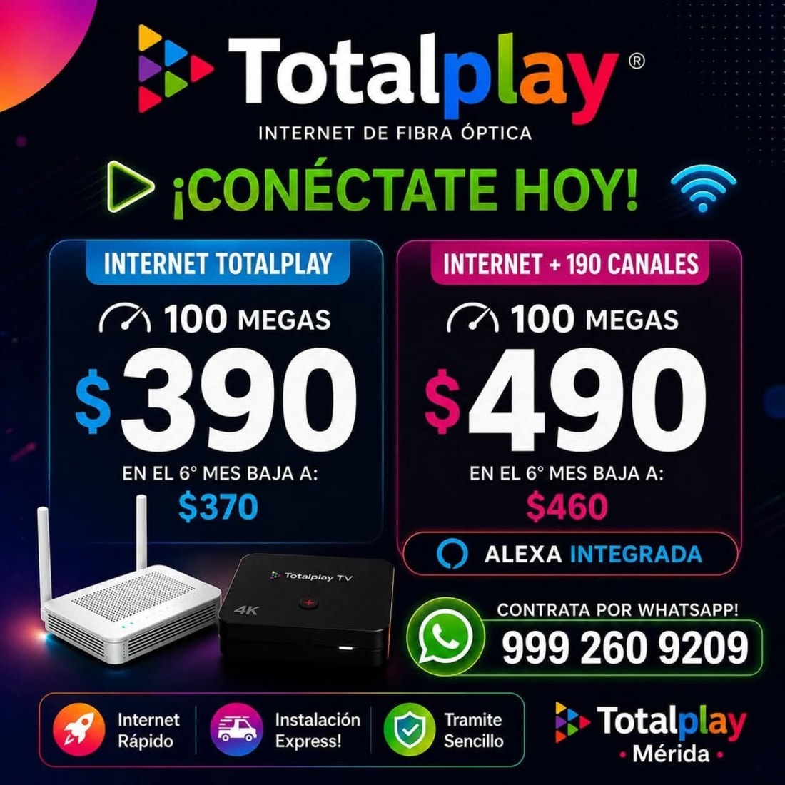 Totalplay Internet Fibra Óptica