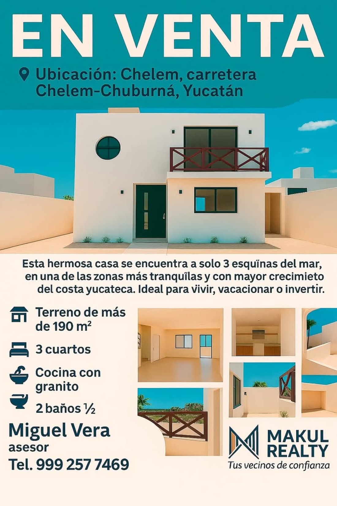 Akul Realty Casa en Venta Chelem