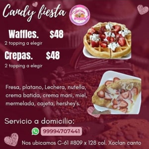 Candy Fiesta - Frappes, Waffles, Crepas