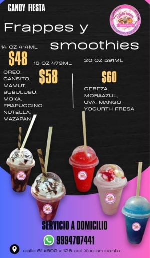 Candy Fiesta - Frappes, Waffles, Crepas