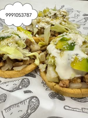 Menú de cochinita, lechón, sopes y empanadas a domicilio
