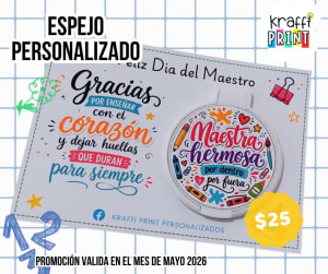 Kraffi Print, Regalos personalizados para el Día del Maestro desde $25
