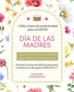 SAGOM - Cupcakes decorados para Día de las Madres