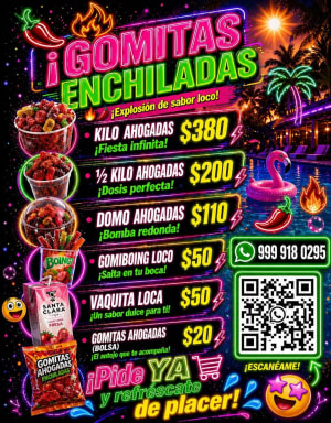 BM Gummys, Gomitas ahogadas en chamoy y gomi boing
