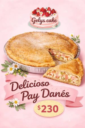 Pastelitos de camote y coco $100 y pay danés $230 en Francisco de Montejo