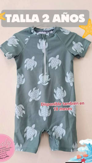Trajes de baño infantiles con diseño de tortugas, entrega inmediata