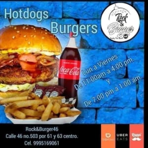 Rock&Burger 46, Pídelo en UberEats, Rappi o DidiFood