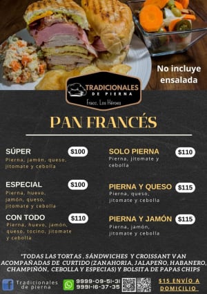 Tradicionales de Pierna - Sandwiches en Fracc. Los Héroes