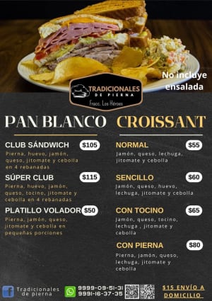 Tradicionales de Pierna - Sandwiches en Fracc. Los Héroes