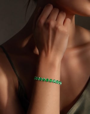 Brazalete Émera joya esmeralda