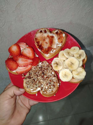 Waffles en Forma de Corazón