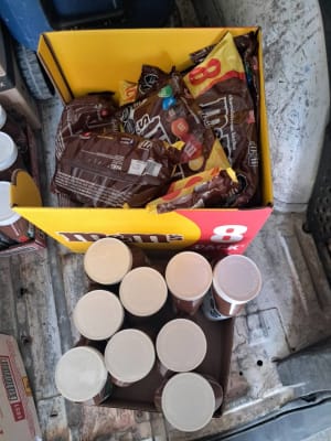 Nutellas y bolsas de M&M