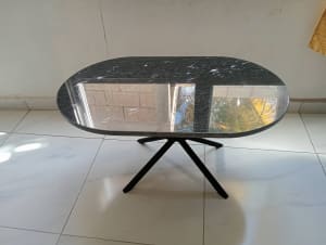 Mesita Granito Negro Decoracion